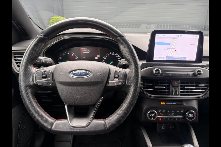 Ford FOCUS Wagon 1.0 EcoBoost ST Line Business ✓2e Eigenaar✓Carplay✓Trekhaak✓Camera✓Keyless✓Stoelverw✓Clima✓Cruise✓Dealer Onderhouden✓Recent beurt gehad✓PDc V+A✓6 Bak✓125pk✓Lm velgen✓Bj 11-2019✓N.A.P✓Apk tot 01-2029