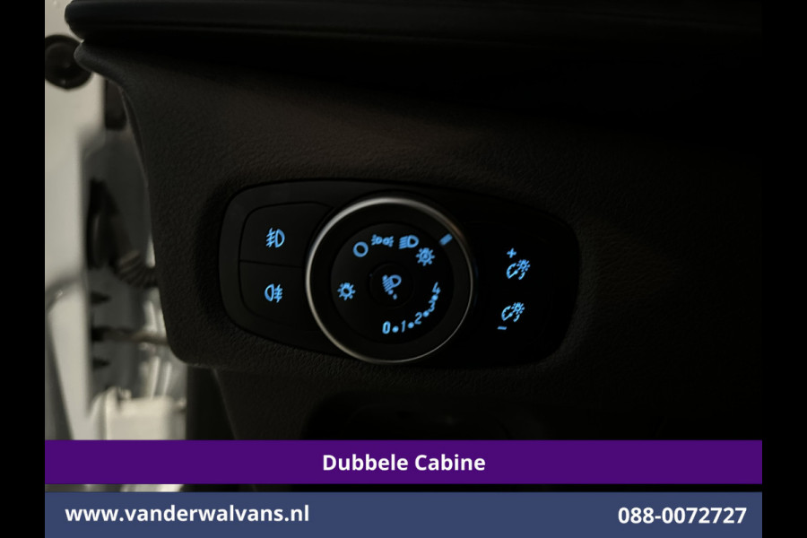 Ford Transit Custom 2.0 TDCI 131pk L2H1 Dubbele Cabine Euro6 Airco | 6-Zits | Cruisecontrol | 2550kg Trekhaak Verwarmde voorruit, Parkeersensoren