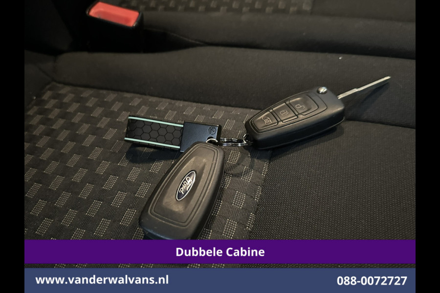 Ford Transit Custom 2.0 TDCI 131pk L2H1 Dubbele Cabine Euro6 Airco | 6-Zits | Cruisecontrol | 2550kg Trekhaak Verwarmde voorruit, Parkeersensoren