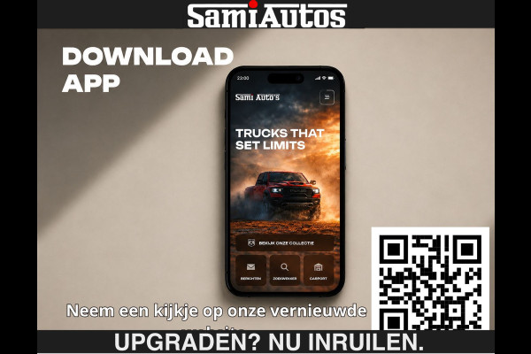 Dodge Ram SPORT | 5.7 V8 HEMI | PANORAMA DAK | €39950,- excl | GROOT SCHERM | 22' LIMITED WHEELS | ZEER NETTE STAAT | CREW CAB | DUBBEL CABINE | 5 PERSOONS | DC | 3500 KG TREKVERMOGEN |