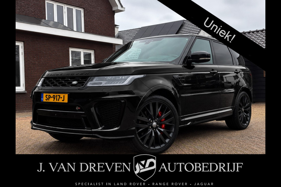 Land Rover Range Rover Sport 5.0 V8 SC SVR 576 PK ! Facelift ! Carbon ! Pano, Cruis, Airco, Stoelverw voor + achter!