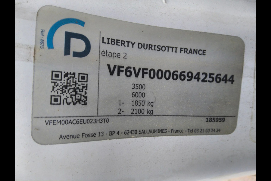 Renault Master 150.35 POLYVOLUME DURISOTTI 22 M3 - VVG-24-K - EURO 6