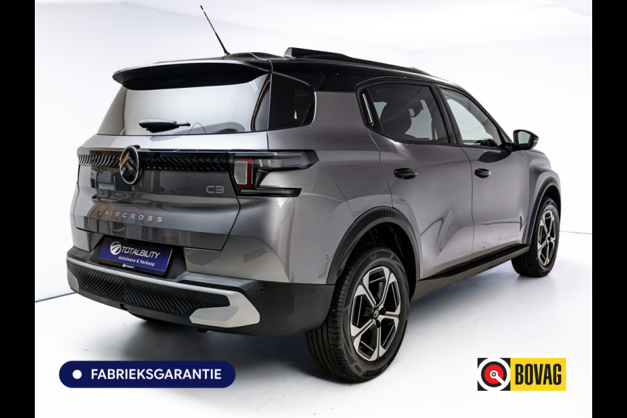 Citroën C3 Aircross 1.2 Hybrid 145pk Max | Camera | Led Vision | Climate-control | Navigatie | App-connect | Cruise | Privacy Glas, Side-assist, PDC V+A, Draadloze Tel.lader