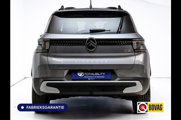 Citroën C3 Aircross 1.2 Hybrid 145pk Max | Camera | Led Vision | Climate-control | Navigatie | App-connect | Cruise | Privacy Glas, Side-assist, PDC V+A, Draadloze Tel.lader