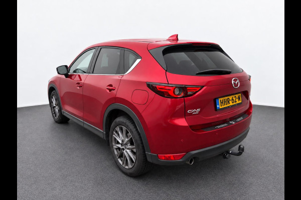 Mazda CX-5 2.5 4WD SkyActiv-G 194 Signature Panoramadak Trekhaak Navigatie 360 Camera Parkeerhulp Adaptive Cruise Control HUD Full Led Stoel verarming en verkoeling Stuurverwarming Elektrisch verstelbare stoel Leder Climate Control Lichtmetalen velgen
