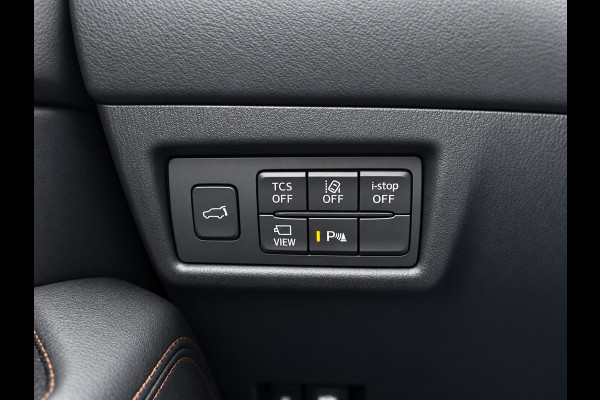 Mazda CX-5 2.5 4WD SkyActiv-G 194 Signature Panoramadak Trekhaak Navigatie 360 Camera Parkeerhulp Adaptive Cruise Control HUD Full Led Stoel verarming en verkoeling Stuurverwarming Elektrisch verstelbare stoel Leder Climate Control Lichtmetalen velgen