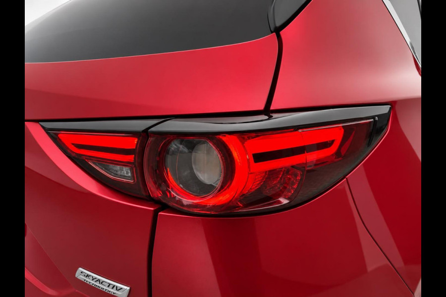 Mazda CX-5 2.5 4WD SkyActiv-G 194 Signature Panoramadak Trekhaak Navigatie 360 Camera Parkeerhulp Adaptive Cruise Control HUD Full Led Stoel verarming en verkoeling Stuurverwarming Elektrisch verstelbare stoel Leder Climate Control Lichtmetalen velgen