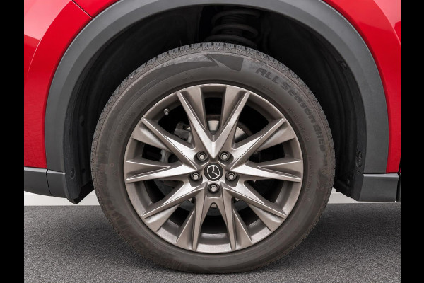 Mazda CX-5 2.5 4WD SkyActiv-G 194 Signature Panoramadak Trekhaak Navigatie 360 Camera Parkeerhulp Adaptive Cruise Control HUD Full Led Stoel verarming en verkoeling Stuurverwarming Elektrisch verstelbare stoel Leder Climate Control Lichtmetalen velgen