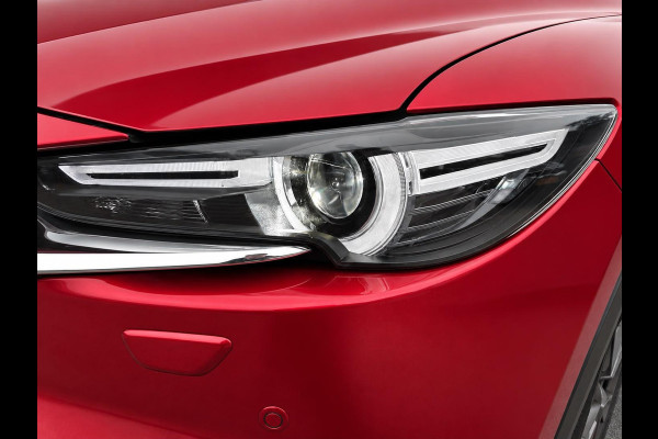 Mazda CX-5 2.5 4WD SkyActiv-G 194 Signature Panoramadak Trekhaak Navigatie 360 Camera Parkeerhulp Adaptive Cruise Control HUD Full Led Stoel verarming en verkoeling Stuurverwarming Elektrisch verstelbare stoel Leder Climate Control Lichtmetalen velgen
