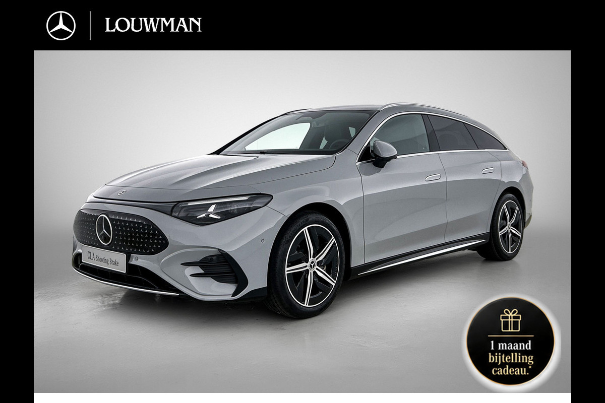 Mercedes-Benz CLA-Klasse Shooting Brake 250+ Business Solution AMG 85 kWh | Advanced Plus pakket | Parkeerpakket | Trekhaak | Vast panoramadak | Warmtewerend, donkergetint glas | 18 inch vijfspaaks lichtmetalen AMG-velgen | GUARD 360° | Sportstoelen |