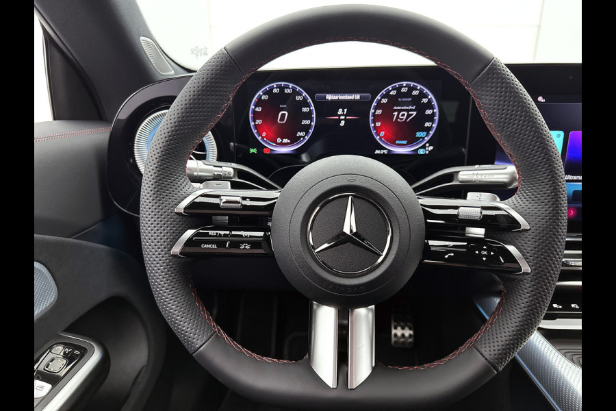 Mercedes-Benz CLA-Klasse Shooting Brake 250+ Business Solution AMG 85 kWh | Advanced Plus pakket | Parkeerpakket | Trekhaak | Vast panoramadak | Warmtewerend, donkergetint glas | 18 inch vijfspaaks lichtmetalen AMG-velgen | GUARD 360° | Sportstoelen |
