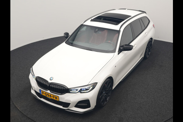 BMW 3 Serie Touring 320i M Sport Perfomance Parts 184pk | Panodak | Adaptive Cruise | Laser LED | Sportuitlaat Kleppen Besturing | Lederen Sportstoelen Verwarmd | Sfeerverlichting | Apple Carplay | 20"L.M | Navigatie | DAB |