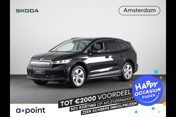 Škoda Enyaq Selection 170pk | Navigatie | Parkeersensoren | Achteruitrijcamera | Lichtmetalen velgen 19" | Verwarmbare voorstoelen | Dode hoek detectie