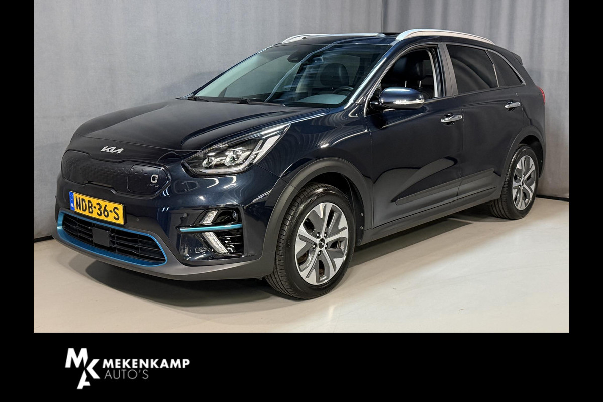 Kia e-Niro ExecutiveLine 64 kWh 17"/SOH 100%/Leder + memory/Schuif-kanteldak/Stuur + stoelverwarming v+a + koeling v/Dodehoek/Keyless/Apple Carplay & Android Auto