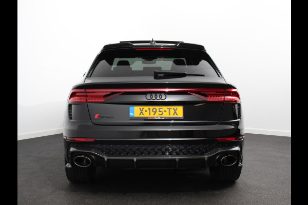 Audi Q8 4.0 TFSI RS Q8 Quattro 600pk! Panorama dak Navigatie B&O Akrapovic Electrische achterklep Stoelverwarming Stuurverwarming Stoelventilatie  Led Camera Climate Control Parkeer sensoren voor en achter Lichtmetalen Velgen