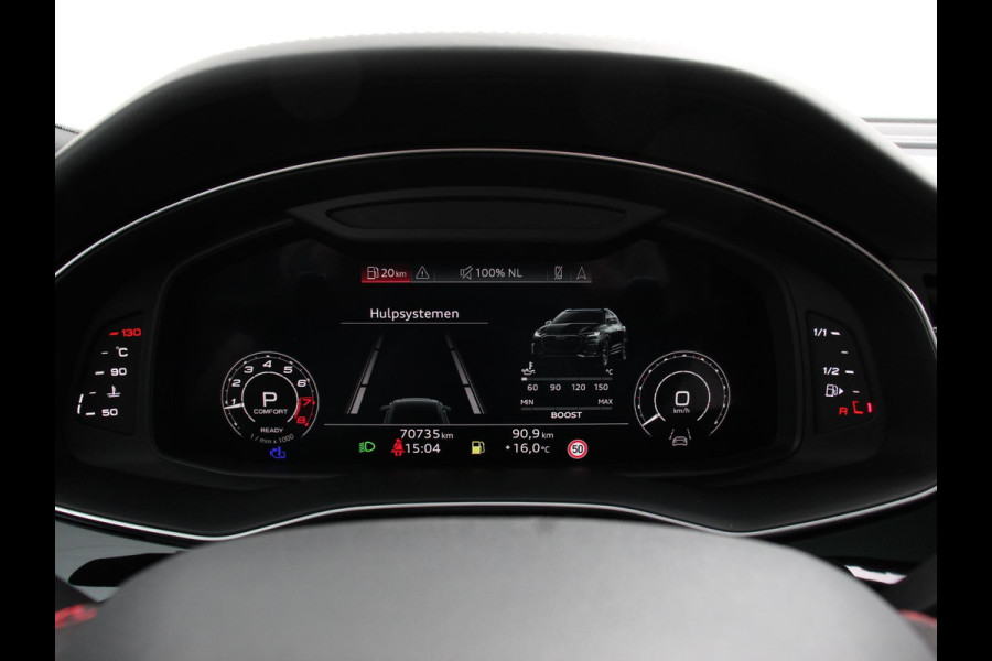 Audi Q8 4.0 TFSI RS Q8 Quattro 600pk! Panorama dak Navigatie B&O Akrapovic Electrische achterklep Stoelverwarming Stuurverwarming Stoelventilatie  Led Camera Climate Control Parkeer sensoren voor en achter Lichtmetalen Velgen