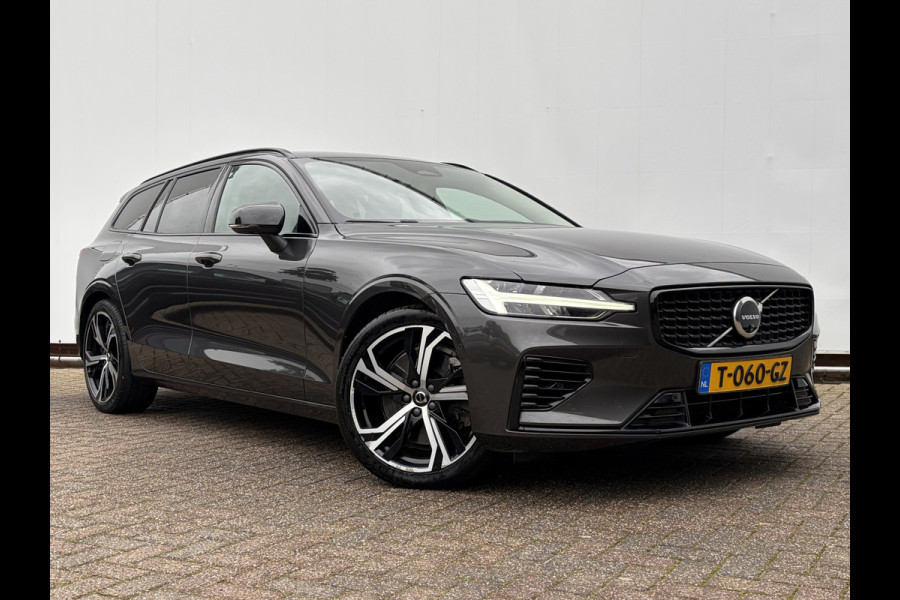 Volvo V60 2.0 T6 PHEV AWD Plus Dark Elek.Trekhaak HK Leer 360° Stoelverw+Ventilatie VOL!