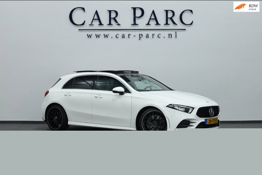 Mercedes-Benz A-Klasse 250 AMG Line LED/SFEER/PANO/HALF LEER+S.VERWARMING/19" LMV/PDC/CRUISE/ECC/12 MND GARANTIE!