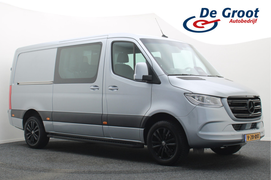Mercedes-Benz Sprinter 317 CDI Aut. L2H1 DC 5-zits 2x Schuifdeur, Apple Carplay, Camera, Cruise, Airco, Rijstrooksensor, Sidesteps, 18''