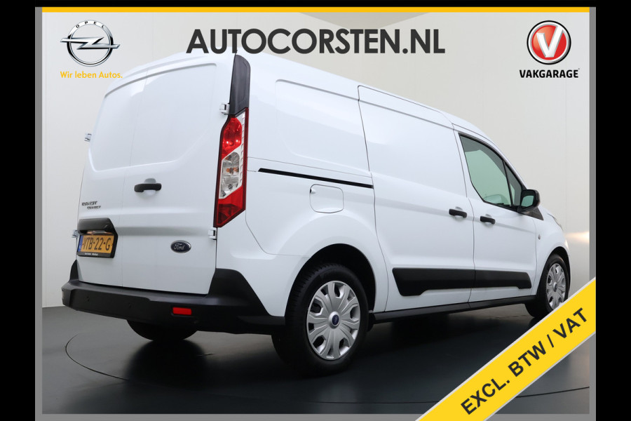 Ford Transit Connect 1.5TDCi 100PK L2 2X Schuifdeur Camera Euro 6 Navi Airco Cruise Control Voorruitverwarming DAB Pdc Ford sync 3 Betonplex Vloer Lat om Lat betimmering Achterdeuren Origineel Nederlandse Auto