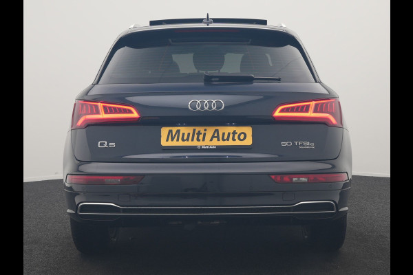 Audi Q5 50 TFSI e quattro Pro Line PHEV 300pk Dealer O.H | Trekhaak Afn. | Panodak | Sportstoelen Verwarmd | Cruise Control | Navigatie | DAB | Virtual | 18"L.M | Plug In Hybrid |