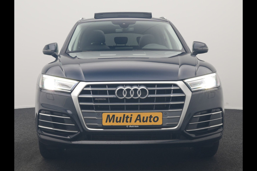 Audi Q5 50 TFSI e quattro Pro Line PHEV 300pk Dealer O.H | Trekhaak Afn. | Panodak | Sportstoelen Verwarmd | Cruise Control | Navigatie | DAB | Virtual | 18"L.M | Plug In Hybrid |