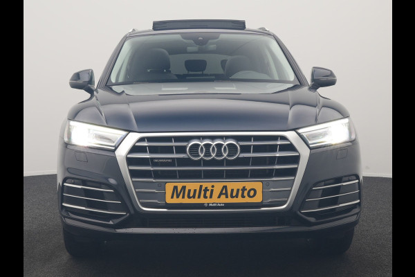 Audi Q5 50 TFSI e quattro Pro Line PHEV 300pk Dealer O.H | Trekhaak Afn. | Panodak | Sportstoelen Verwarmd | Cruise Control | Navigatie | DAB | Virtual | 18"L.M | Plug In Hybrid |
