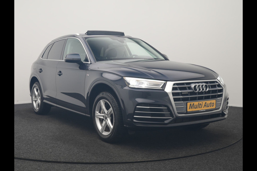 Audi Q5 50 TFSI e quattro Pro Line PHEV 300pk Dealer O.H | Trekhaak Afn. | Panodak | Sportstoelen Verwarmd | Cruise Control | Navigatie | DAB | Virtual | 18"L.M | Plug In Hybrid |