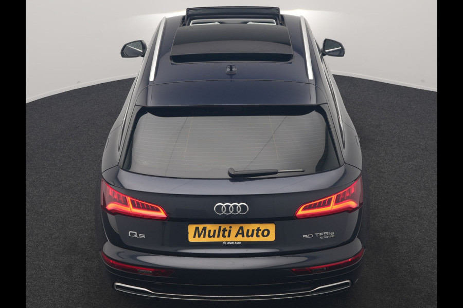 Audi Q5 50 TFSI e quattro Pro Line PHEV 300pk Dealer O.H | Trekhaak Afn. | Panodak | Sportstoelen Verwarmd | Cruise Control | Navigatie | DAB | Virtual | 18"L.M | Plug In Hybrid |