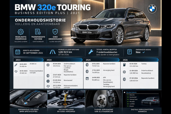 BMW 3 Serie Touring 320e Business Edition Plus Panodak Adaptive Cruise 18" Leder Vernasca PDC VA Laser Light Live Cockpit Premium Audio Sportstoelen