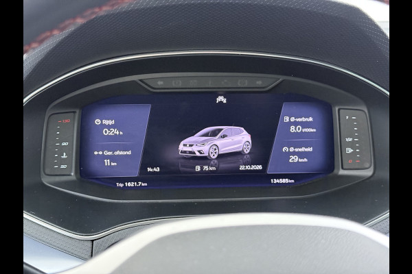 Seat Ibiza 5Drs FR Sport Adap.Cruise Camera Leer/Alcantara Sportstoelen+Verwarmd Lmv 18" Pdc Led Virtual Cockpit Ecc Navi Apple Carplay/And ESP Spoorassist Privacy-glass Sport onderstel  Lmv Isofix DAB Licht-/regensensor Origineel Nederlandse Auto
