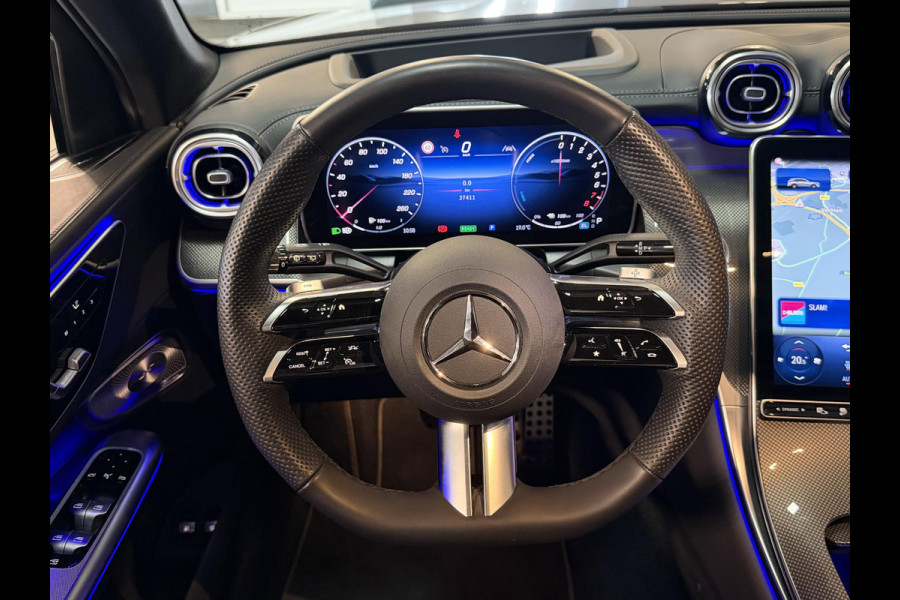 Mercedes-Benz GLC 300e 4MATIC AMG Line 20"/Trekhaak/Panoramadak/Burmester/Adaptieve cruise/Leder + memory/Stuur + stoelverwarming/360 camera/Head-up/Dodehoek/Sfeerverlichting