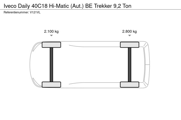 Iveco Daily 40C18 Hi-Matic (Aut.) BE Trekker 9,2 Ton