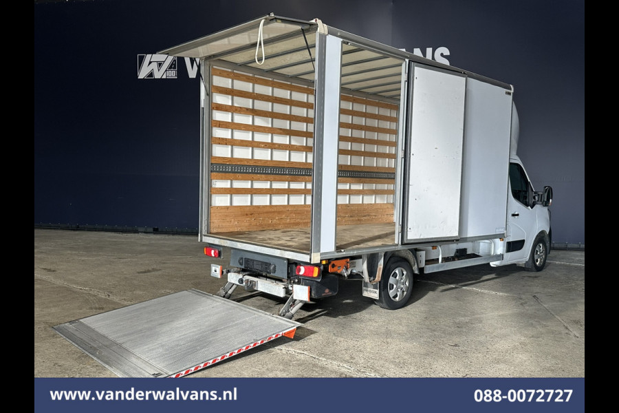 Renault Master 2.3 dCi 164pk Bakwagen 232cm Hoog Laadklep Zijdeur 21m3 KUUB Euro6 Airco | Navigatie | LED | Trekhaak Cruisecontrol, Bijrijdersbank