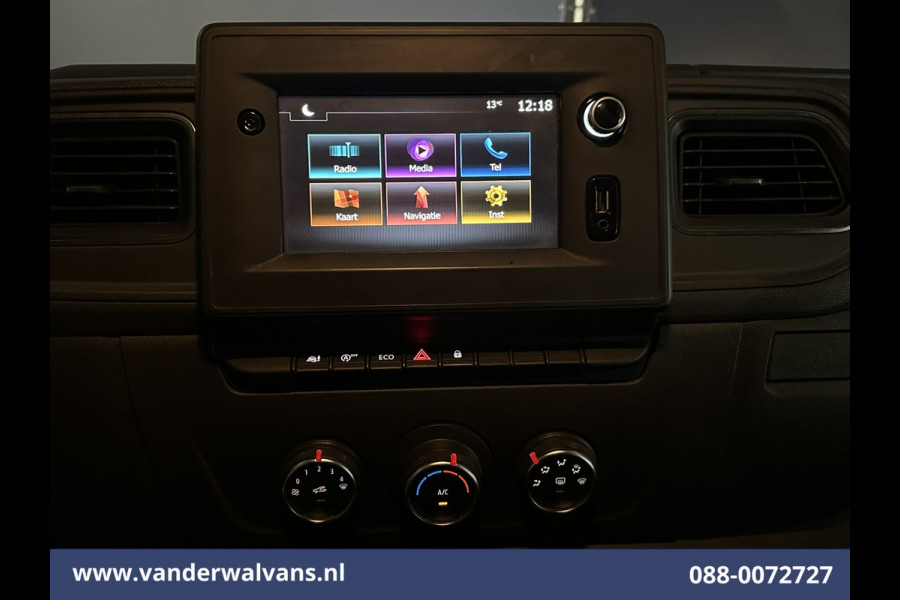 Renault Master 2.3 dCi 164pk Bakwagen 232cm Hoog Laadklep Zijdeur 21m3 KUUB Euro6 Airco | Navigatie | LED | Trekhaak Cruisecontrol, Bijrijdersbank