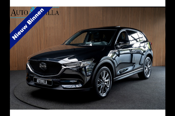 Mazda CX-5 2.5 4WD SkyActiv-G 194 HUD Bose 360 ACC Open dak Stuurverwarming Stoelventilatie Stoelverwarming voor & achter Memory seats Elektr. bedienbare achterklep PDC Climate Control Cruise Control Afneembaar trekhaak LM velgen