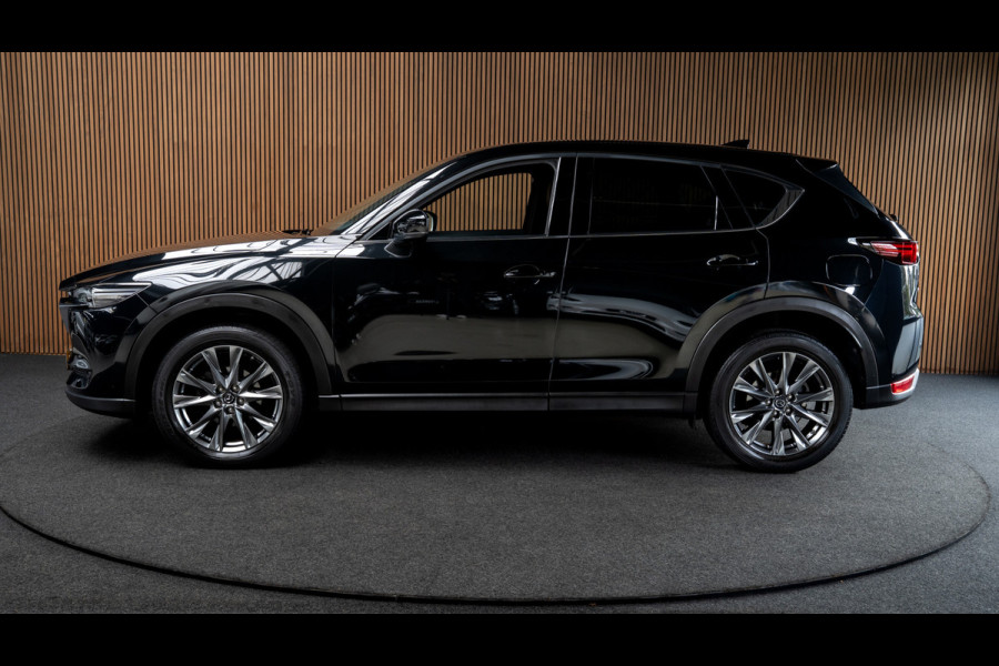 Mazda CX-5 2.5 4WD SkyActiv-G 194 HUD Bose 360 ACC Open dak Stuurverwarming Stoelventilatie Stoelverwarming voor & achter Memory seats Elektr. bedienbare achterklep PDC Climate Control Cruise Control Afneembaar trekhaak LM velgen