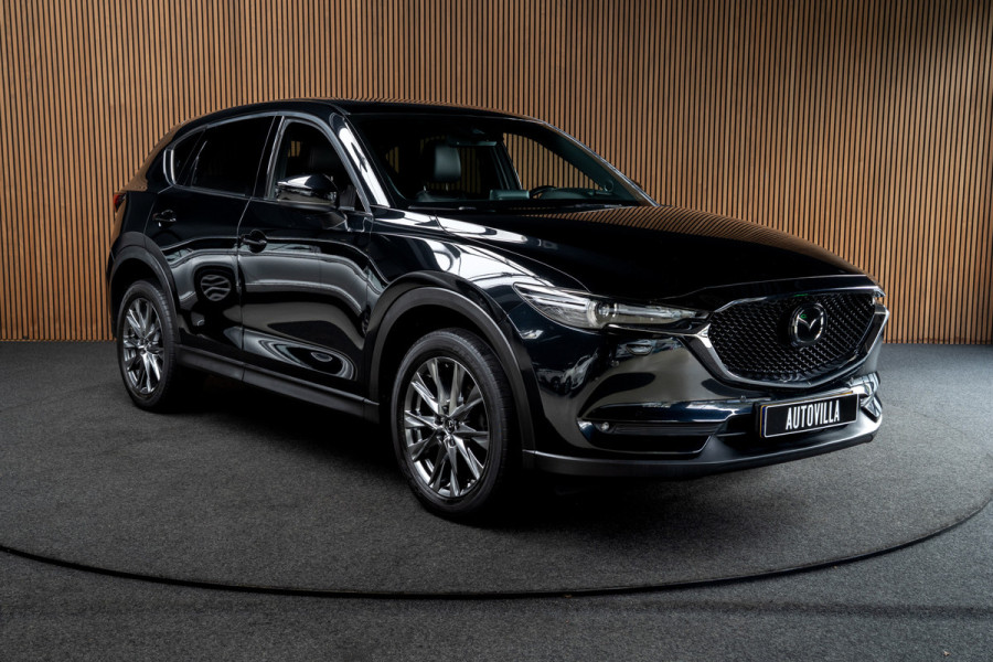 Mazda CX-5 2.5 4WD SkyActiv-G 194 HUD Bose 360 ACC Open dak Stuurverwarming Stoelventilatie Stoelverwarming voor & achter Memory seats Elektr. bedienbare achterklep PDC Climate Control Cruise Control Afneembaar trekhaak LM velgen