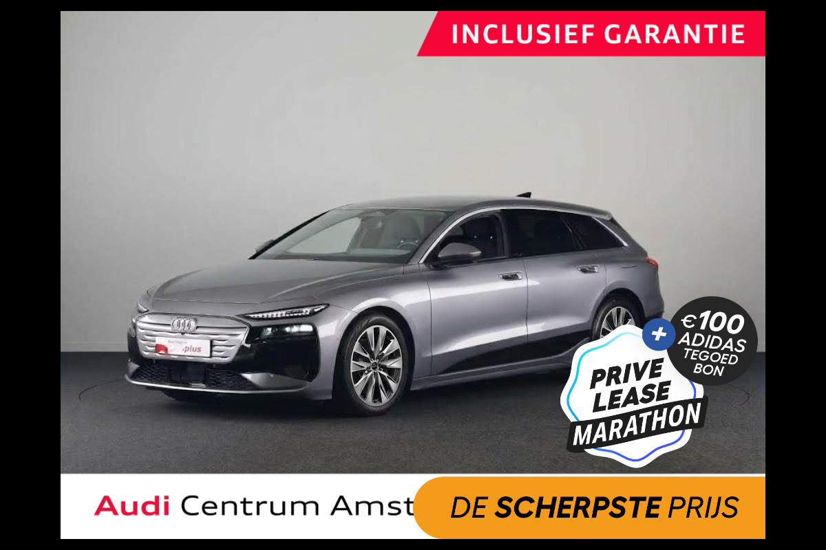 Audi A6 Avant e-tron Advanced edition 83 kWh 286 pk | SOH 92,64%  | Private Lease vanaf € 987,- per maand | Luchtvering | Navigatie | Warmtepomp | Trekhaak (wegklapbaar) | Parkeersensoren (Park assist) | Winterbandenset | Rondomzicht camera | Elektr. voorstoelen | Multimedia scherm passagier | Verlengde garantie