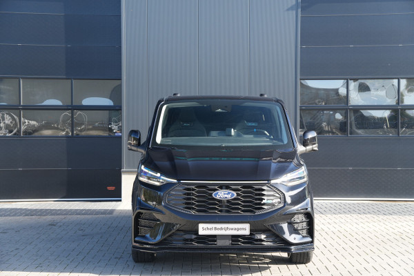 Ford E-Transit Custom 340 L2H1 MS-RT 71 kWh DC 286pk 5 Zits - 2x Schuif - Kuipstoelen - Stoel/Stuurverwarming - 360 Camera - Ultimate Pack - Rijklaar
