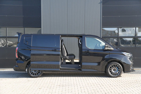 Ford E-Transit Custom 340 L2H1 MS-RT 71 kWh DC 286pk 5 Zits - 2x Schuif - Kuipstoelen - Stoel/Stuurverwarming - 360 Camera - Ultimate Pack - Rijklaar