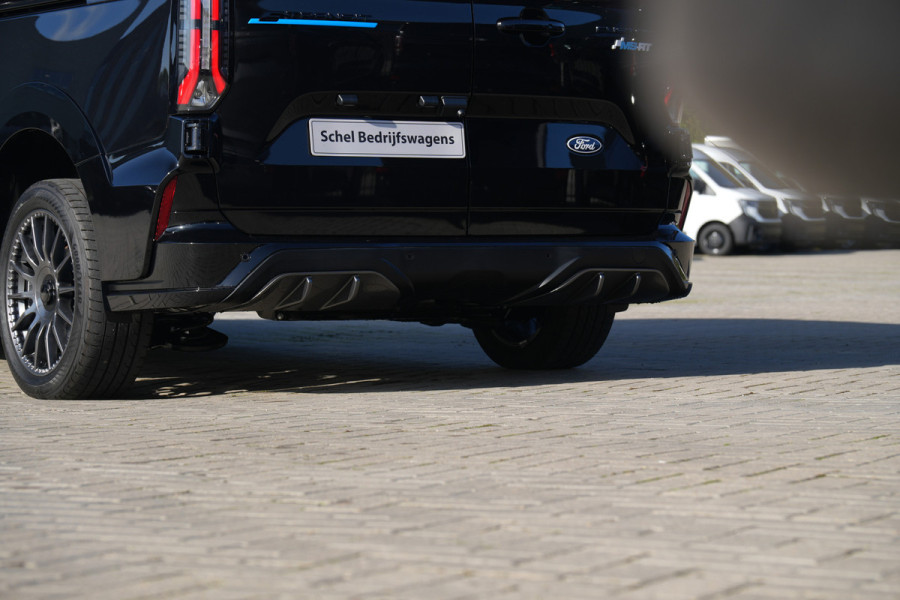 Ford E-Transit Custom 340 L2H1 MS-RT 71 kWh DC 286pk 5 Zits - 2x Schuif - Kuipstoelen - Stoel/Stuurverwarming - 360 Camera - Ultimate Pack - Rijklaar