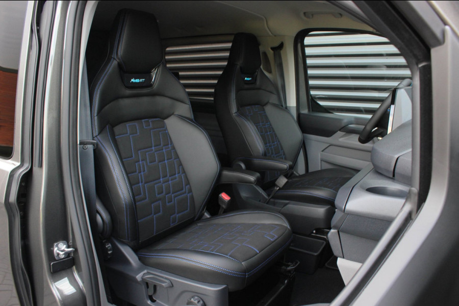 Ford E-Transit Custom 320 L2H1 MS-RT 71kWh 286PK DC DUBBEL CABINE / KUIPSTOELEN / DIRECT RIJDEN / NAVIGATIE / BLACK OPS/JB-EDITION