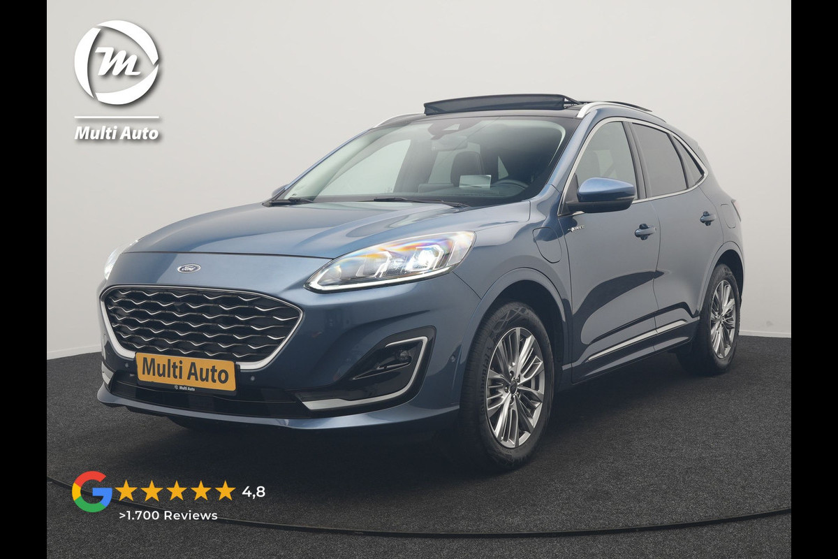 Ford Kuga 2.5 PHEV Vignale 225pk Dealer O.H | Trekhaak Af Fabriek | Panodak | Adaptive Cruise | 360 Camera | Bang & Olufsen | Head Up | Lederen Sportstoelen Memory & Verwarmd | Keyless | Apple Carplay | Navigatie | Virtual | DAB | 18"L.M | Plug In Hybrid |