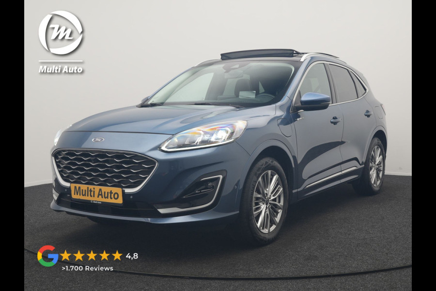 Ford Kuga 2.5 PHEV Vignale 225pk Dealer O.H | Trekhaak Af Fabriek | Panodak | Adaptive Cruise | 360 Camera | Bang & Olufsen | Head Up | Lederen Sportstoelen Memory & Verwarmd | Keyless | Apple Carplay | Navigatie | Virtual | DAB | 18"L.M | Plug In Hybrid |