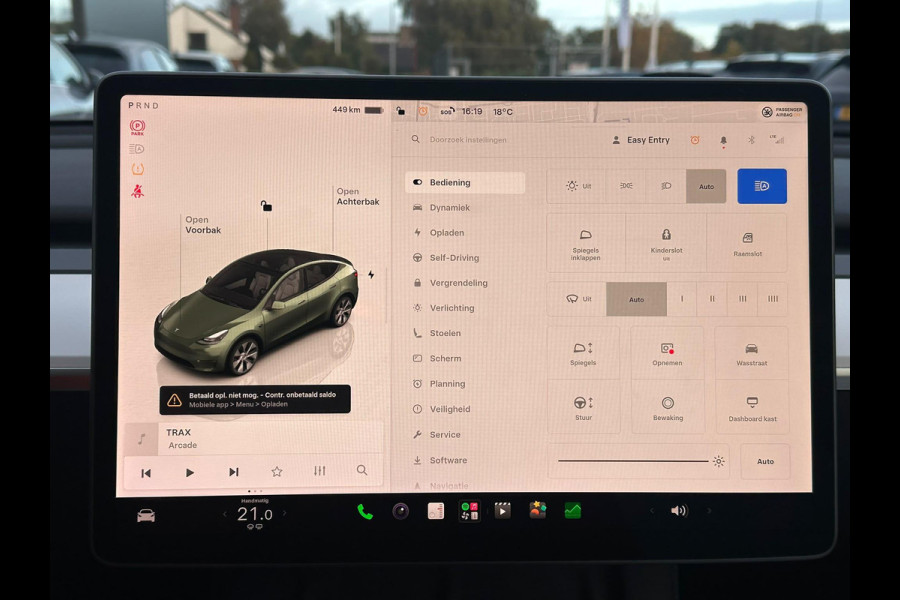 Tesla Model Y Long Range AWD 75 kWh 514 PK | Panoramadak | 360 Camera | LED Verlichting | CarPlay | Lichtmetalen Velgen | Elektrische Stoelen | Elektrische Klep | Navigatie |
