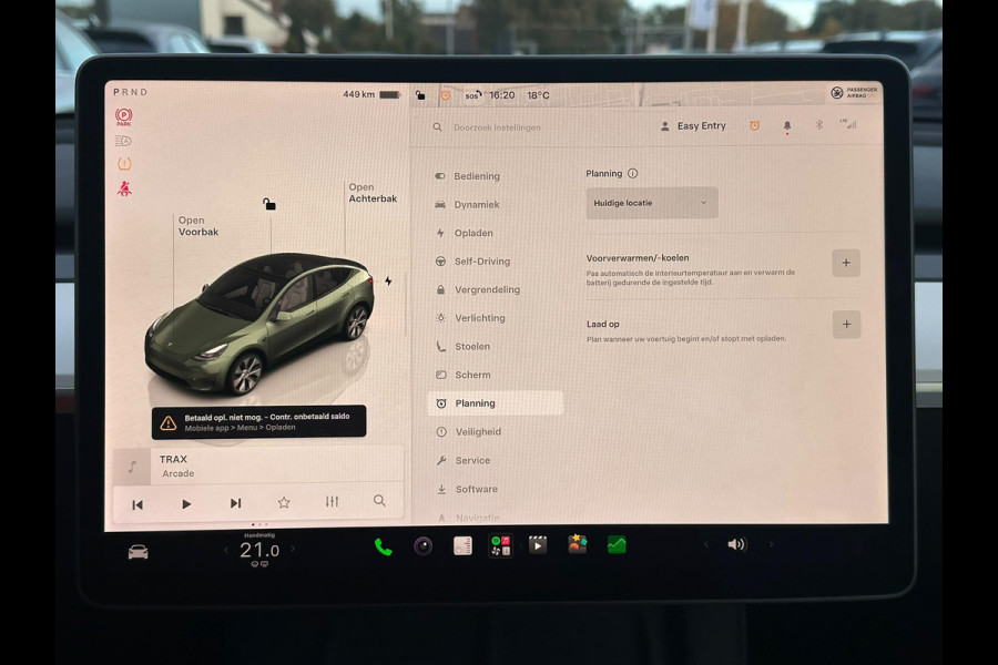 Tesla Model Y Long Range AWD 75 kWh 514 PK | Panoramadak | 360 Camera | LED Verlichting | CarPlay | Lichtmetalen Velgen | Elektrische Stoelen | Elektrische Klep | Navigatie |