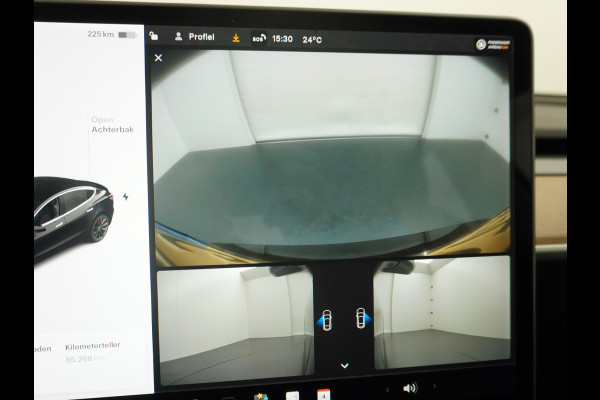 Tesla Model 3 Performance 513pk 20"Lmv Adap.Cruise Premium-HiFi Panoramadak Camera's Leer Wifi Ecc Pdc Cruise Dual Motor Long Range 75kWh Stoe Navi full map LED DAB Voorverwarmen interieur via App Keyless Origineel Nederlandse auto! Accu en motor garantie tot 21-12-2027 / 192.000km