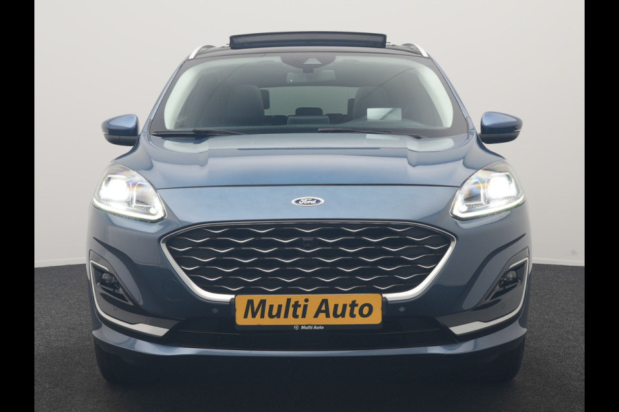 Ford Kuga 2.5 PHEV Vignale 225pk Dealer O.H | Trekhaak Af Fabriek | Panodak | Adaptive Cruise | 360 Camera | Bang & Olufsen | Head Up | Lederen Sportstoelen Memory & Verwarmd | Keyless | Apple Carplay | Navigatie | Virtual | DAB | 18"L.M | Plug In Hybrid |