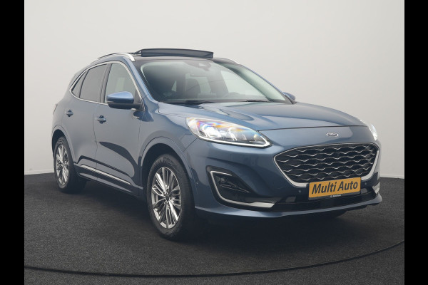 Ford Kuga 2.5 PHEV Vignale 225pk Dealer O.H | Trekhaak Af Fabriek | Panodak | Adaptive Cruise | 360 Camera | Bang & Olufsen | Head Up | Lederen Sportstoelen Memory & Verwarmd | Keyless | Apple Carplay | Navigatie | Virtual | DAB | 18"L.M | Plug In Hybrid |